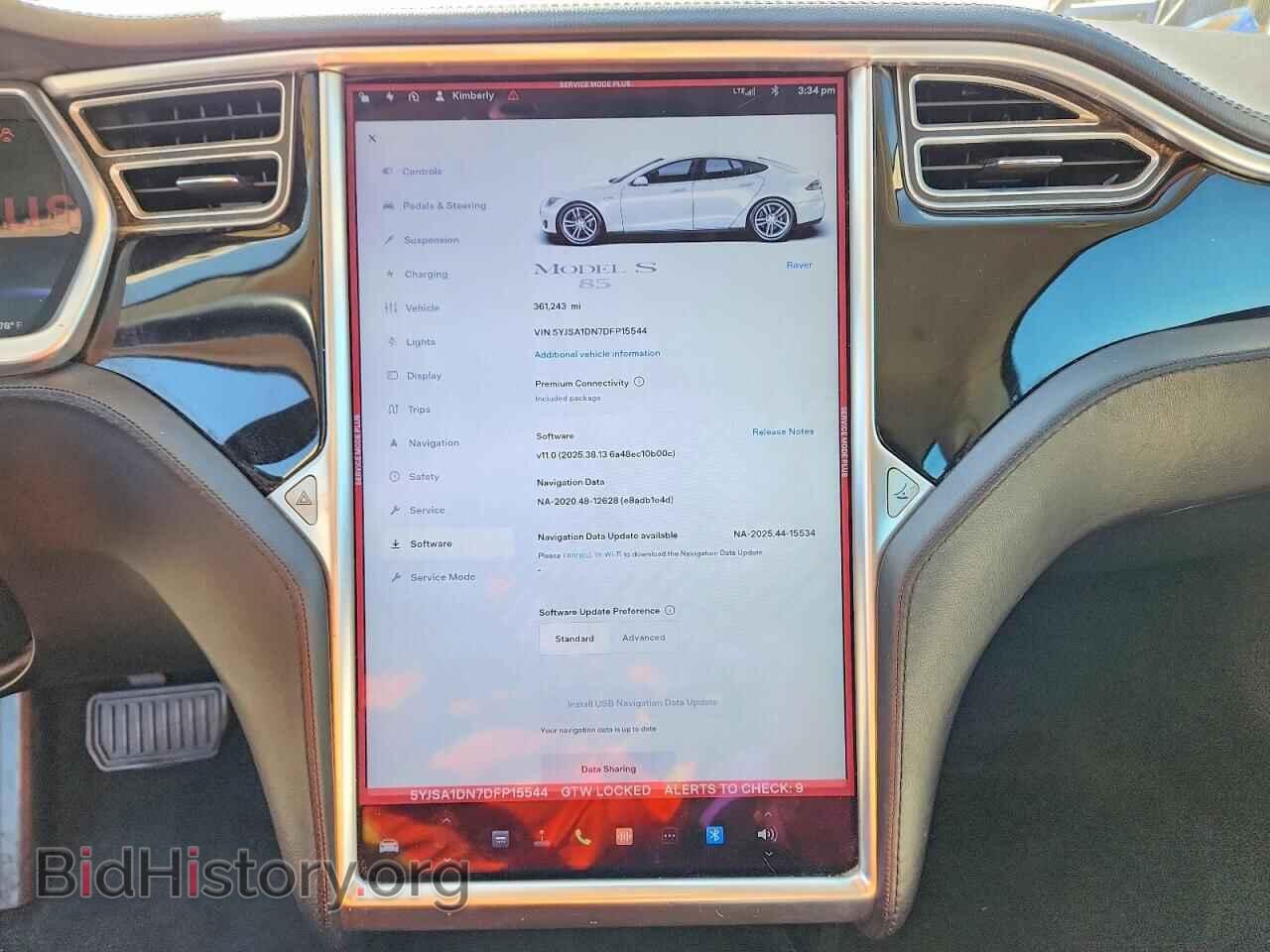 2013 TESLA MODEL S - VIN: 5YJSA1DN7DFP15544 - Photo 9