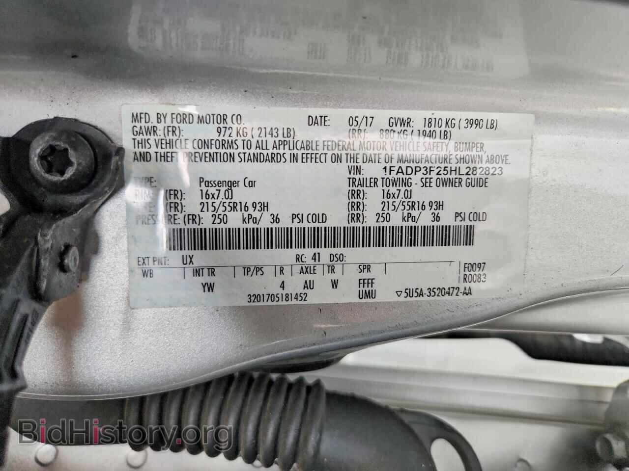 2017 FORD FOCUS - VIN: 1FADP3F25HL282823 - Photo 12