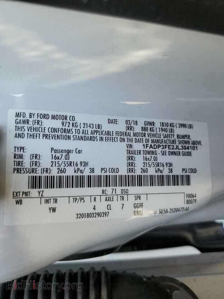 2018 FORD FOCUS - VIN: 1FADP3FE2JL304101 - Photo 12