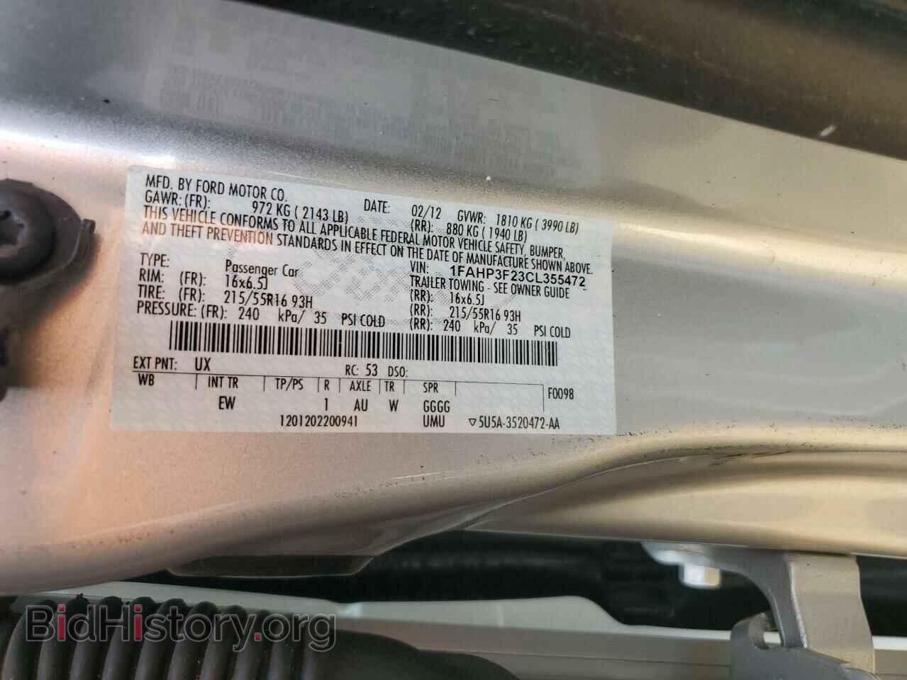 2012 FORD FOCUS - VIN: 1FAHP3F23CL355472 - Photo 13