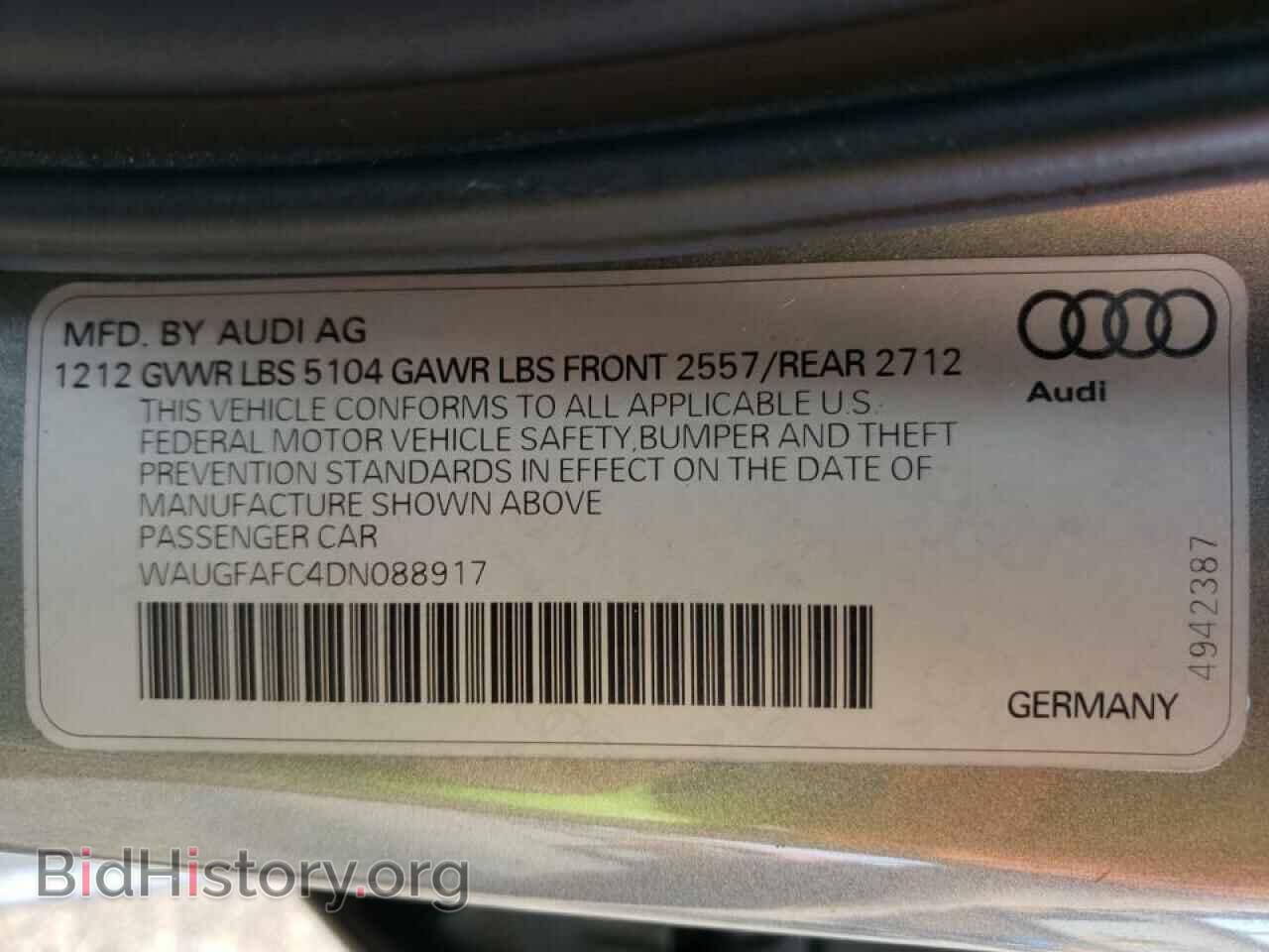 2013 AUDI A6 - VIN: WAUGFAFC4DN088917 - Photo 10