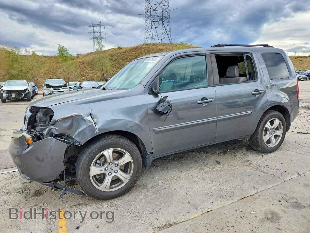 2013 Honda PILOT EXL (VIN 5FNYF4H52DB005684) — photo 1 of 15, Copart, damage: front end