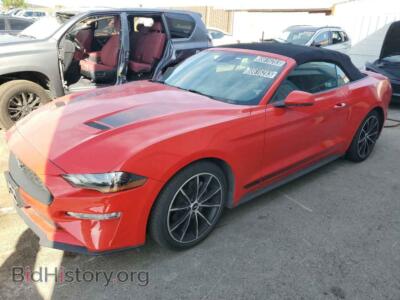 2021 Ford ALL MODELS Mustang, red — VIN 1FATP8UH3M5114435, Copart