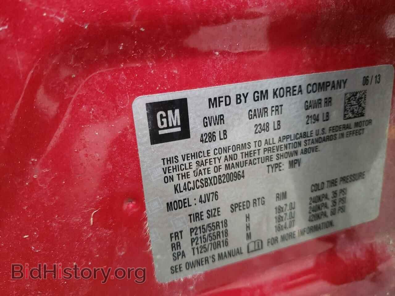 2013 BUICK ENCORE - VIN: KL4CJCSBXDB200964 - Photo 10