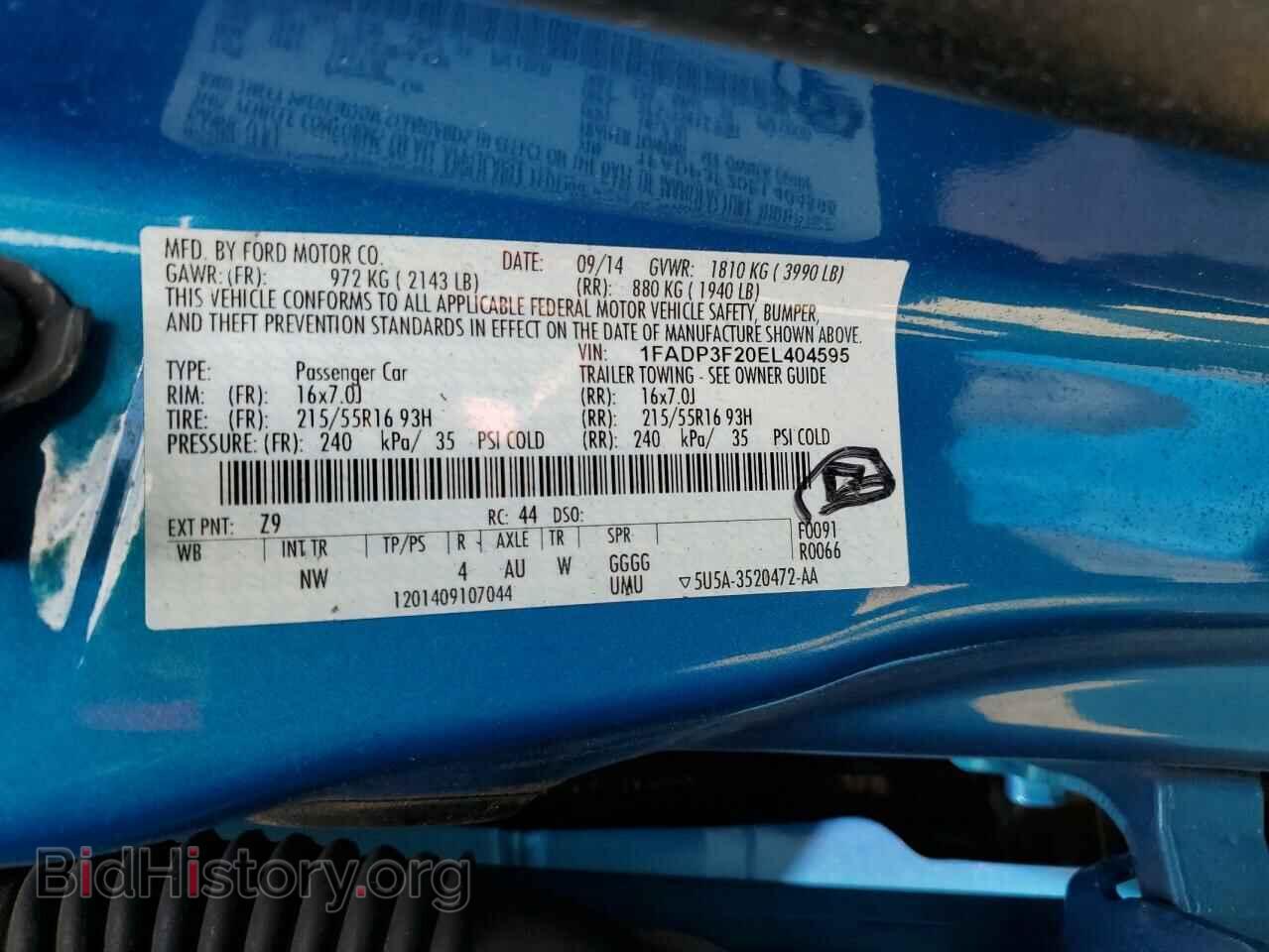 2014 FORD FOCUS - VIN: 1FADP3F20EL404595 - Photo 13