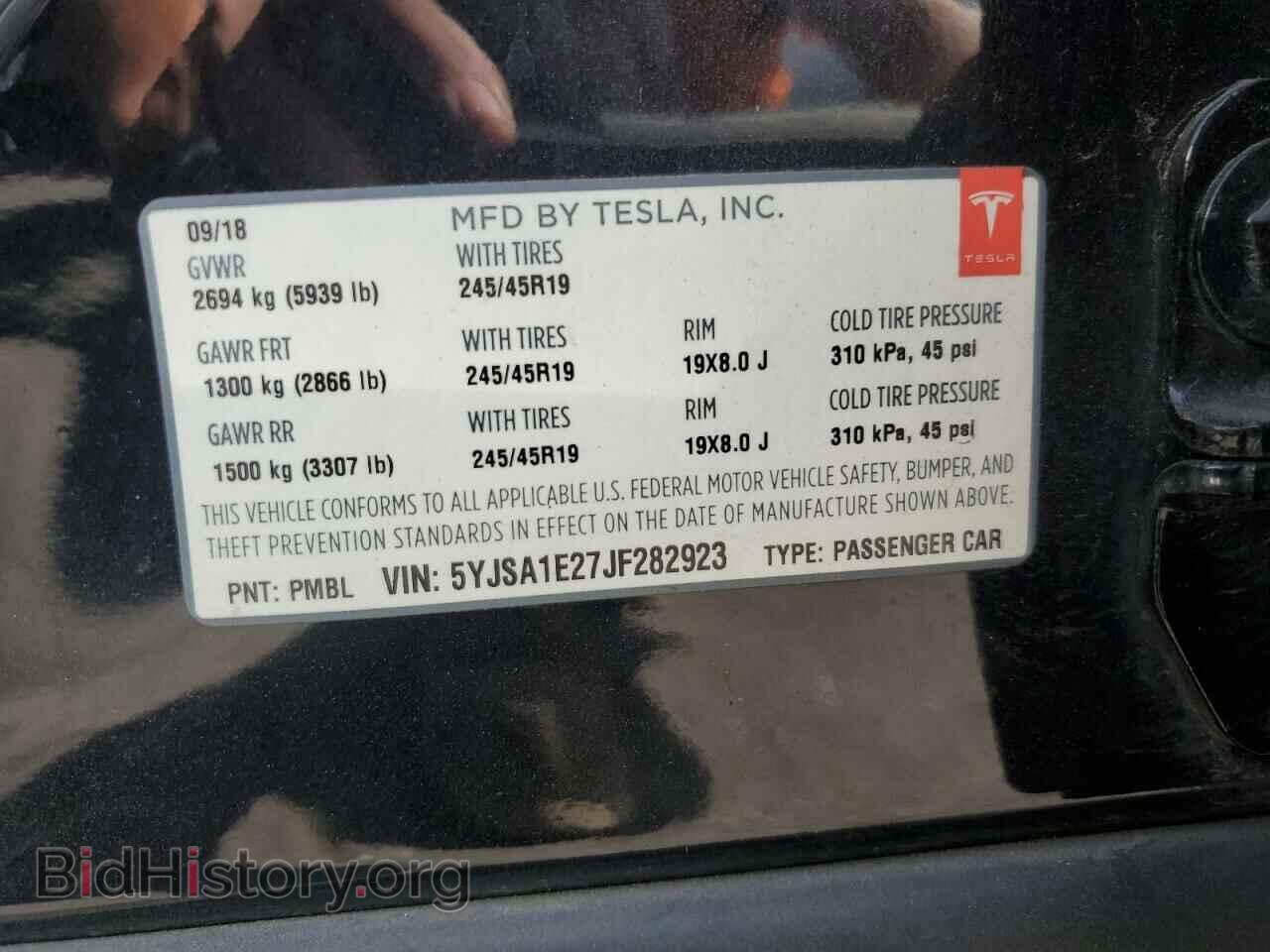 2018 TESLA MODEL S - VIN: 5YJSA1E27JF282923 - Photo 12
