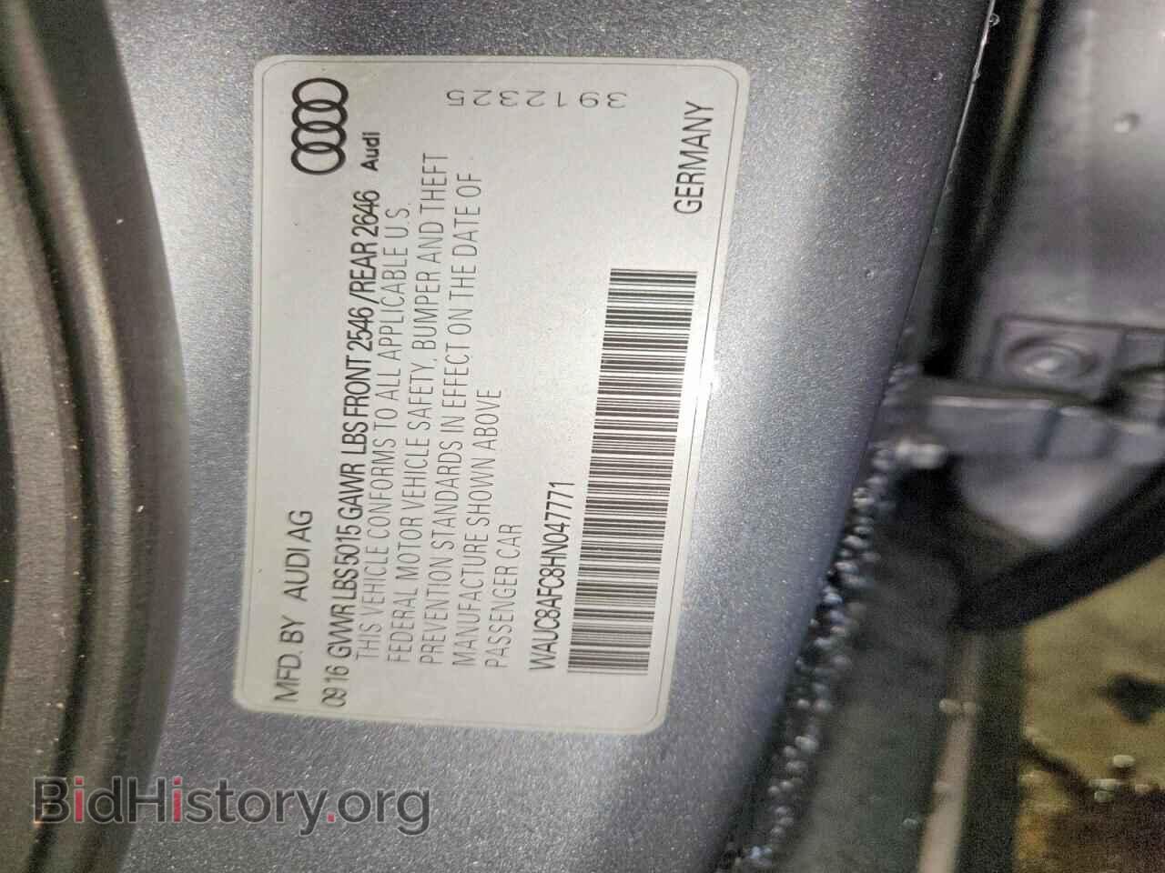 2017 AUDI A6 - VIN: WAUC8AFC8HN047771 - Photo 12