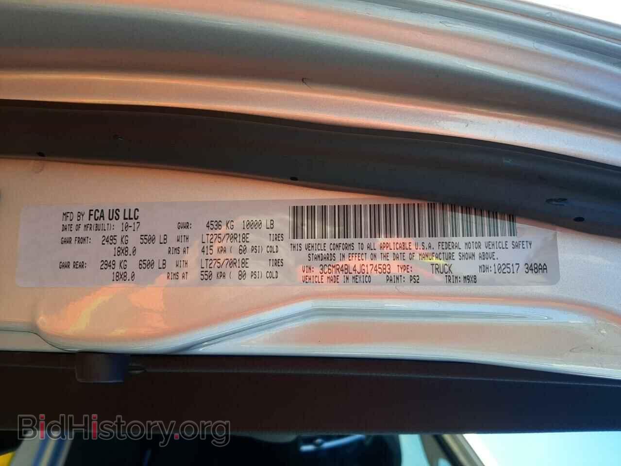 2018 RAM 2500 - VIN: 3C6MR4BL4JG174583 - Photo 10