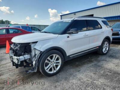 2017 Ford EXPLORER XLT, white — VIN 1FM5K7D84HGB43492, Copart