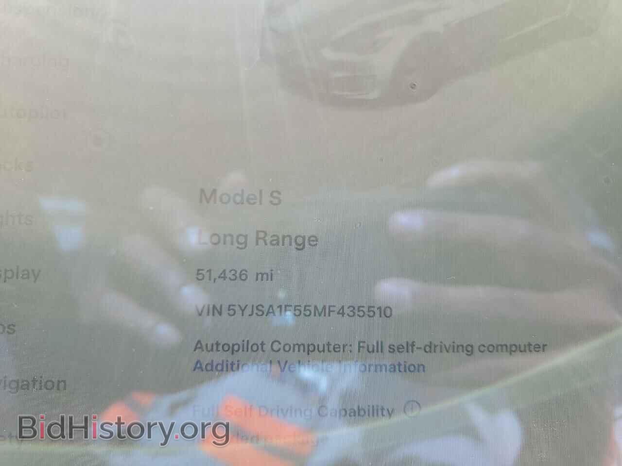 2021 TESLA MODEL S - VIN: 5YJSA1E55MF435510 - Photo 9