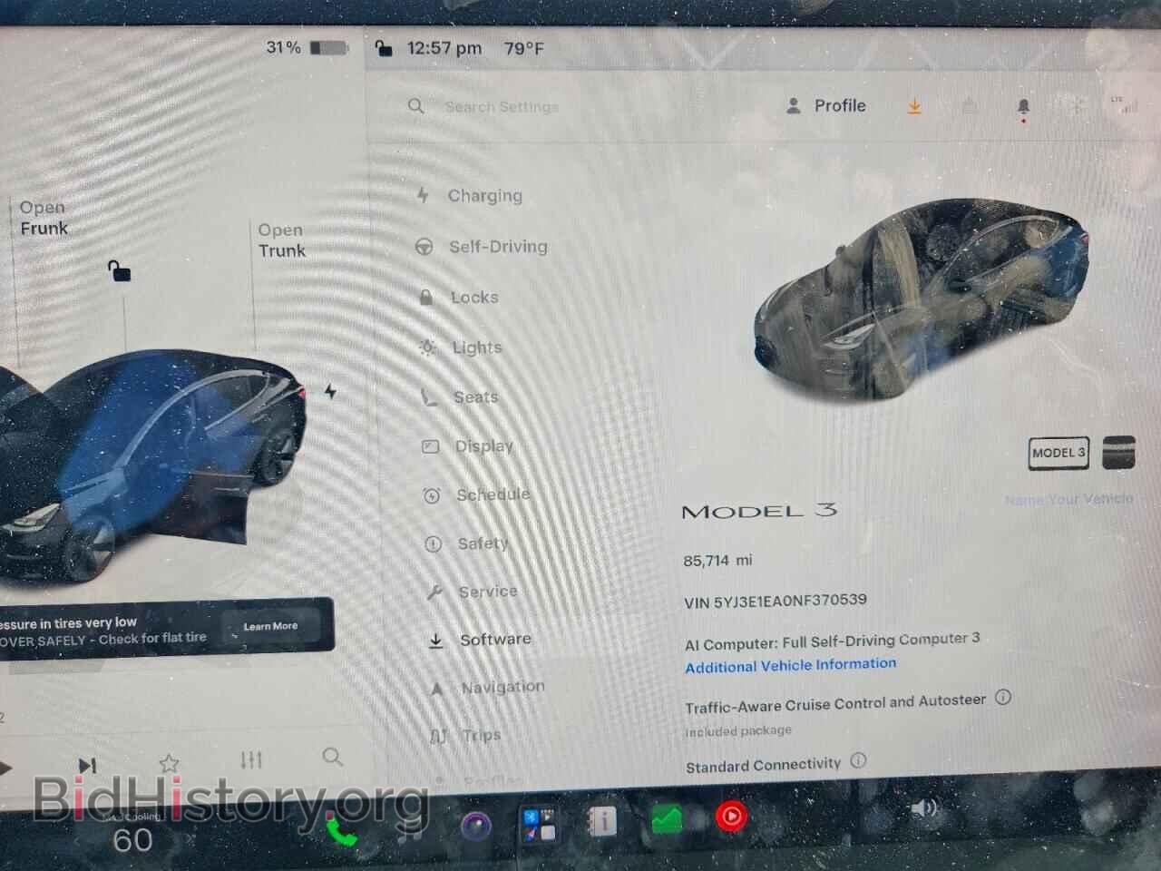 2022 TESLA MODEL 3 - VIN: 5YJ3E1EA0NF370539 - Photo 9