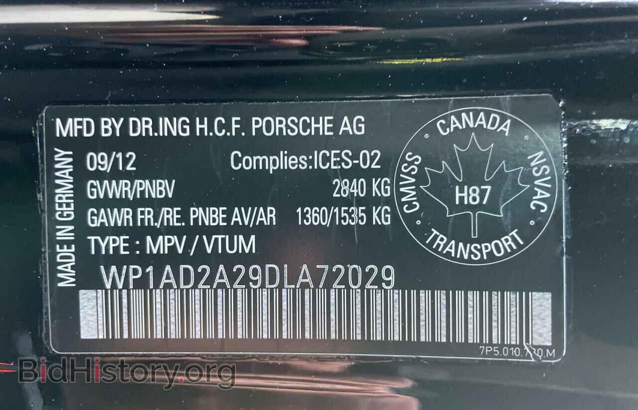 2013 PORSCHE CAYENNE - VIN: WP1AD2A29DLA72029 - Фото 10