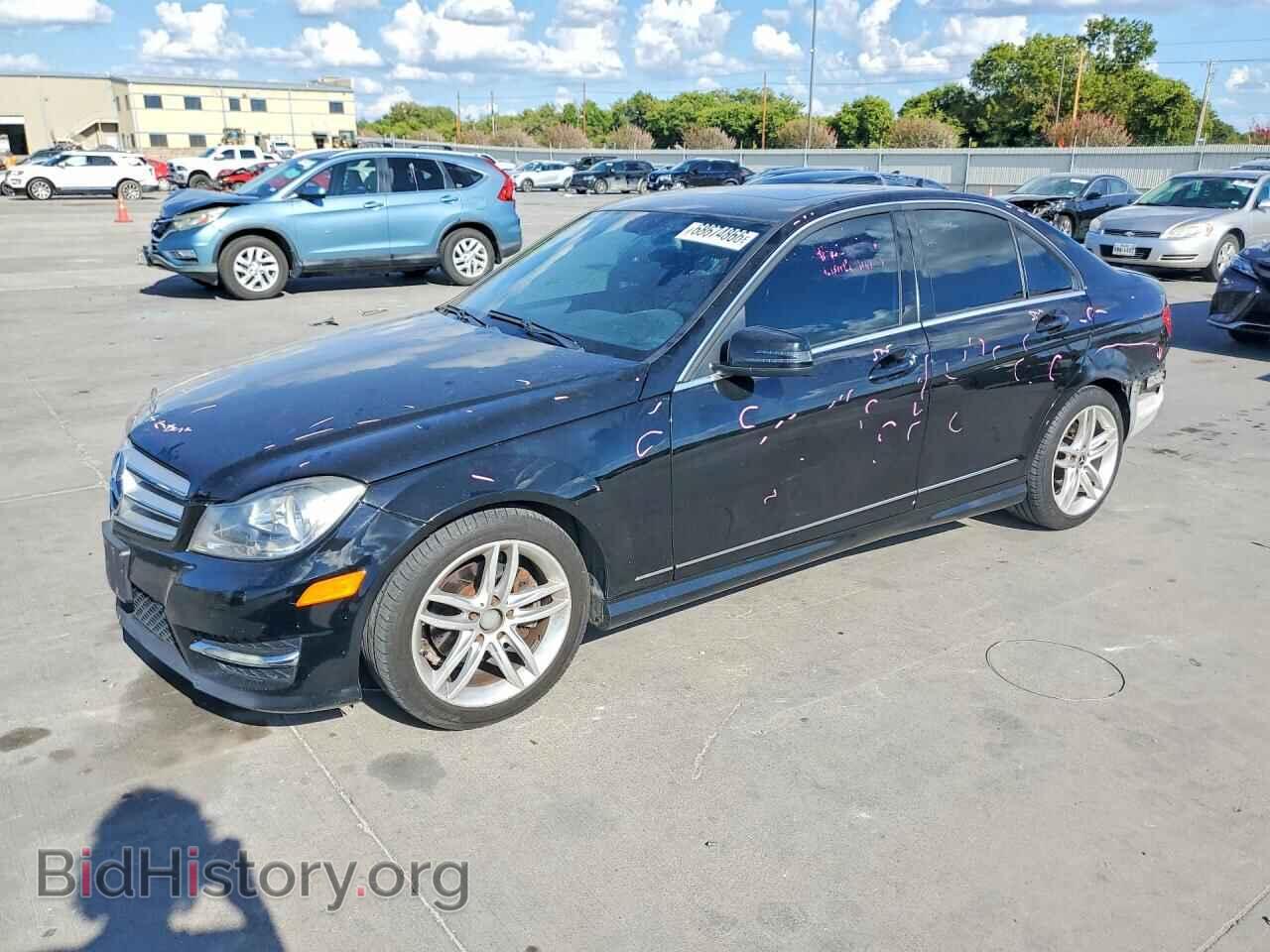 Photo WDDGF8BB6CR193660 - MERCEDES-BENZ C-CLASS 2012