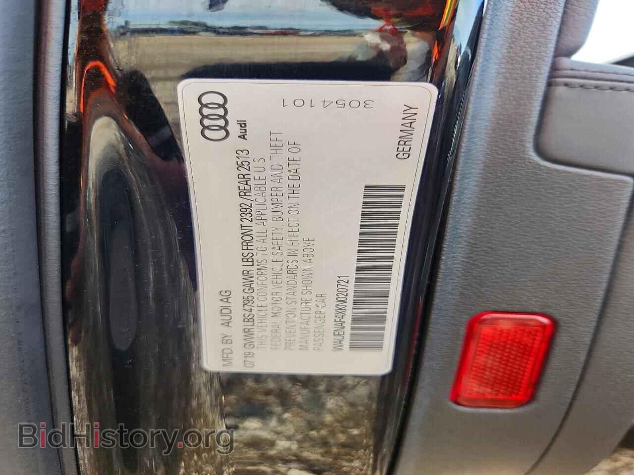 2019 AUDI A4 - VIN: WAUENAF4XKN020721 - Photo 12