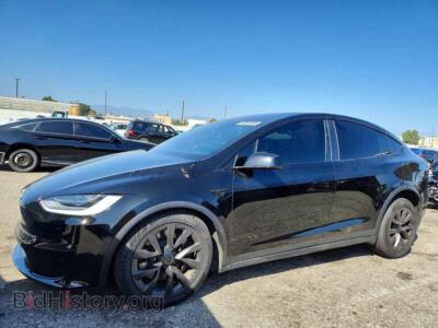 2023 Tesla MODEL X, черный — VIN 7SAXCBE69PF375222, Copart