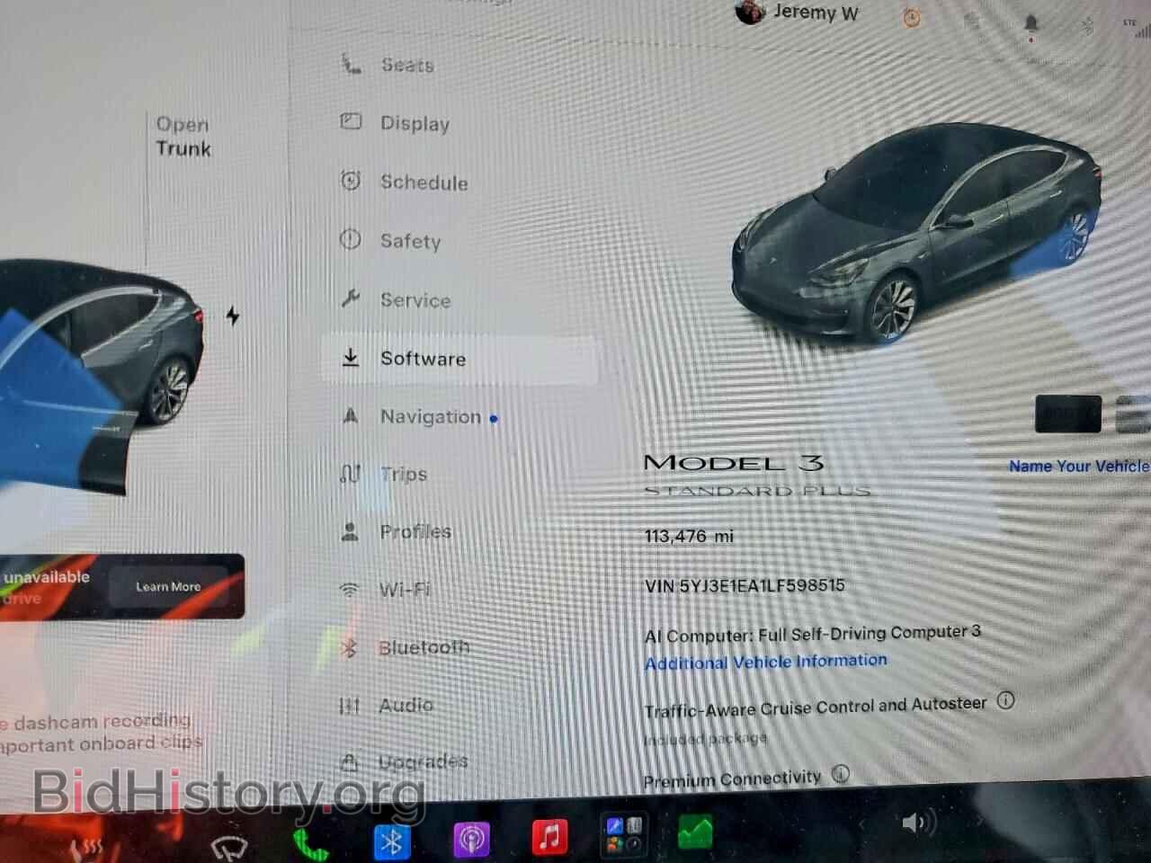 2020 TESLA MODEL 3 - VIN: 5YJ3E1EA1LF598515 - Фото 9