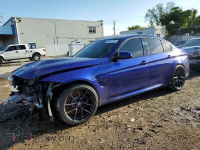 2018 BMW M3, синий — VIN WBS8M9C5XJ5L00001, Copart