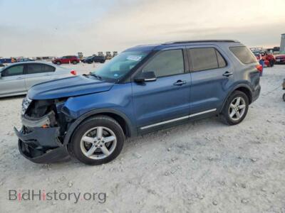 2018 Ford EXPLORER XLT, синий — VIN 1FM5K7D88JGB03700, Copart