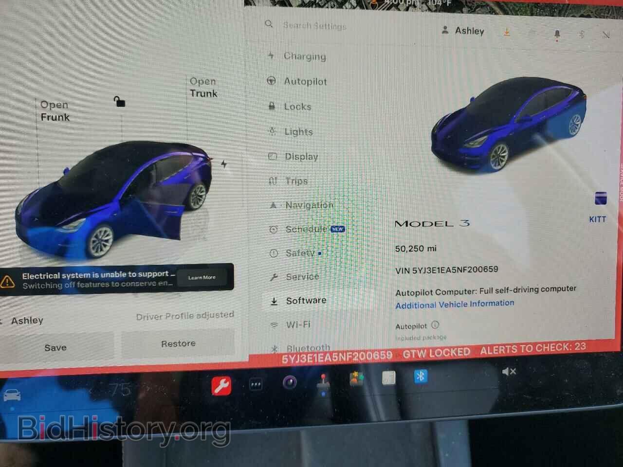 2022 TESLA MODEL 3 - VIN: 5YJ3E1EA5NF200659 - Photo 9