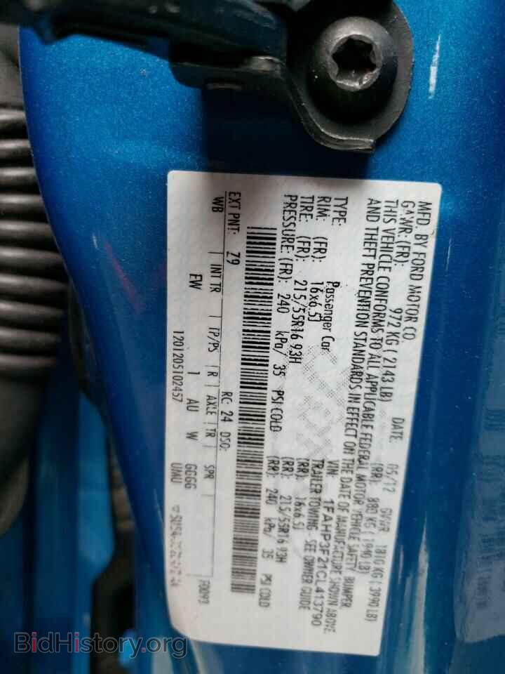 2012 FORD FOCUS - VIN: 1FAHP3F21CL413790 - Фото 12
