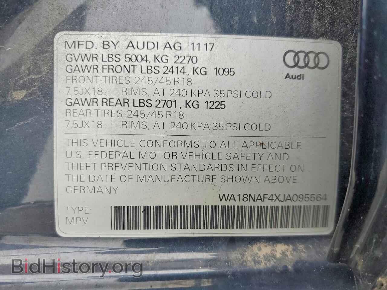 2018 AUDI A4 - VIN: WA18NAF4XJA095564 - Photo 23
