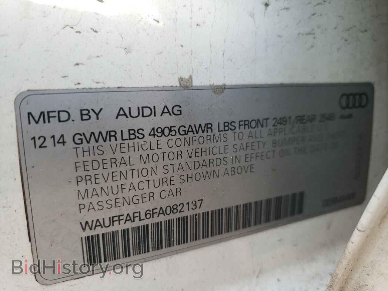 2015 AUDI A4 - VIN: WAUFFAFL6FA082137 - Photo 12