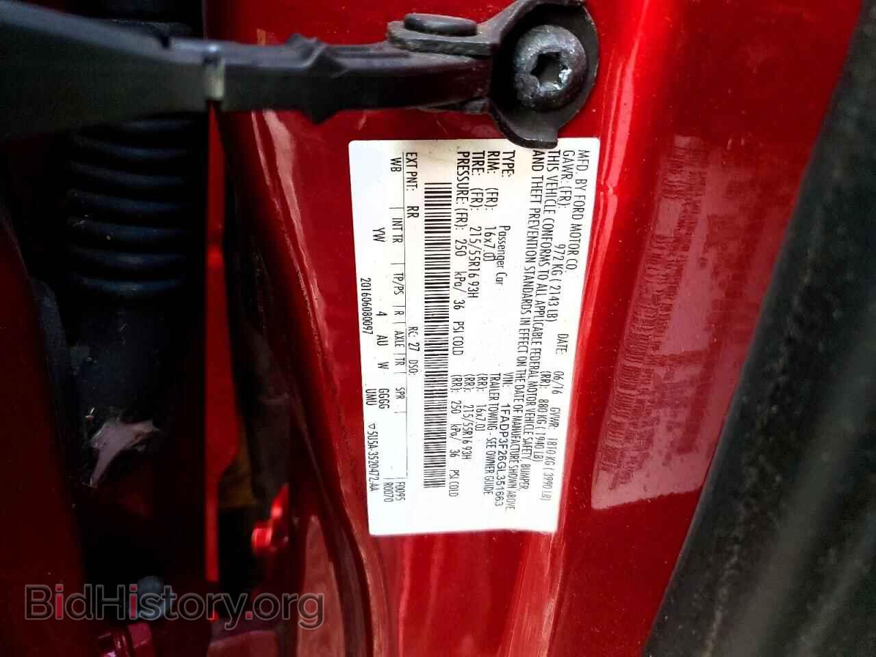 2016 FORD FOCUS - VIN: 1FADP3F26GL351663 - Фото 12