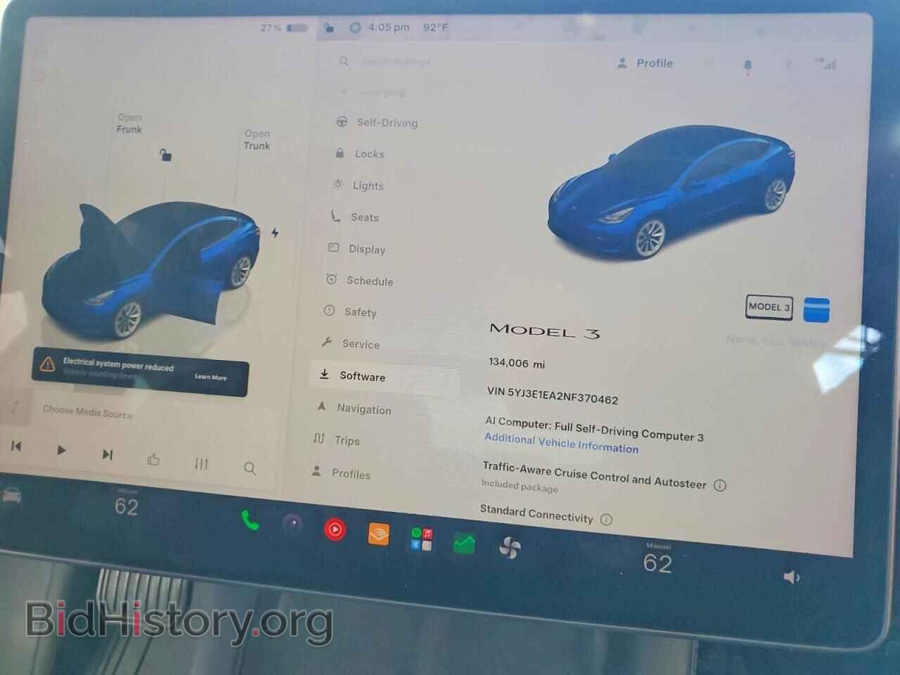 2022 TESLA MODEL 3 - VIN: 5YJ3E1EA2NF370462 - Photo 9