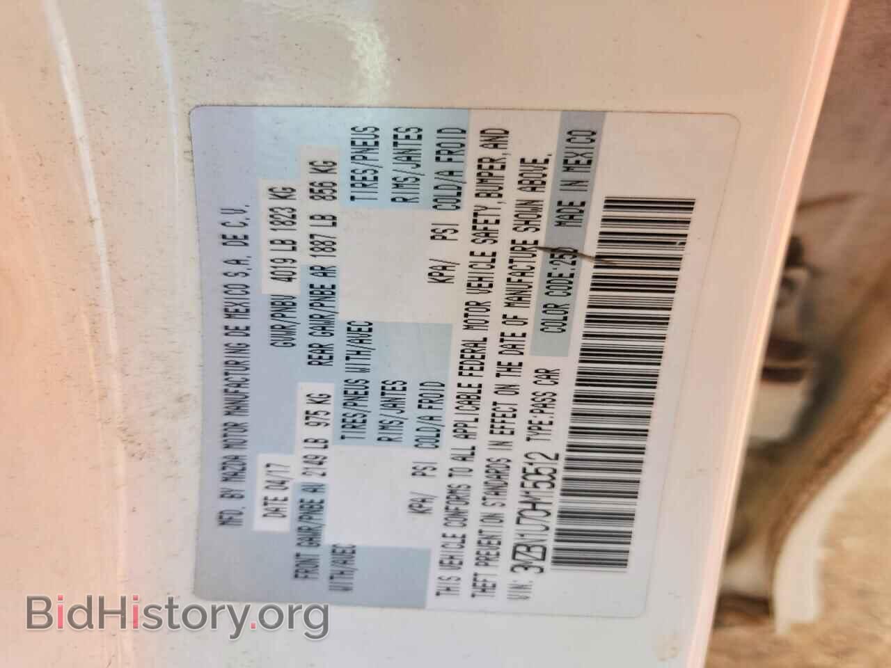 2017 MAZDA 3 - VIN: 3MZBN1U70HM150512 - Photo 12