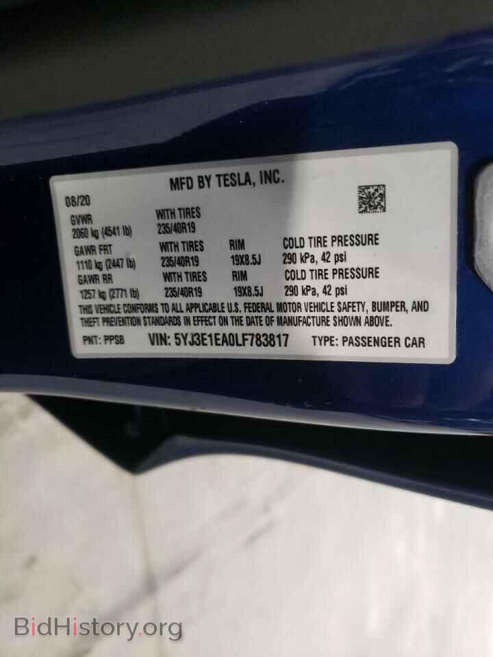 2020 TESLA MODEL 3 - VIN: 5YJ3E1EA0LF783817 - Photo 10