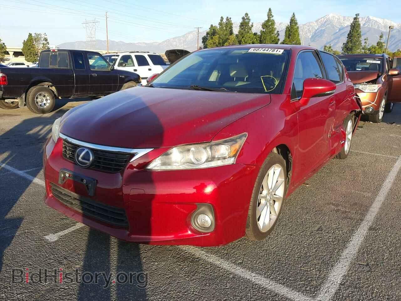 2012 LEXUS CT 200 - VIN: JTHKD5BH4C2109436 - Фото 2
