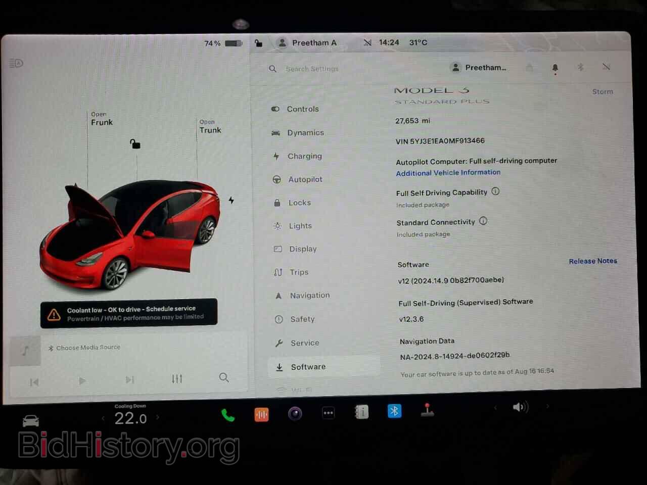 2021 TESLA MODEL 3 - VIN: 5YJ3E1EA0MF913466 - Photo 9
