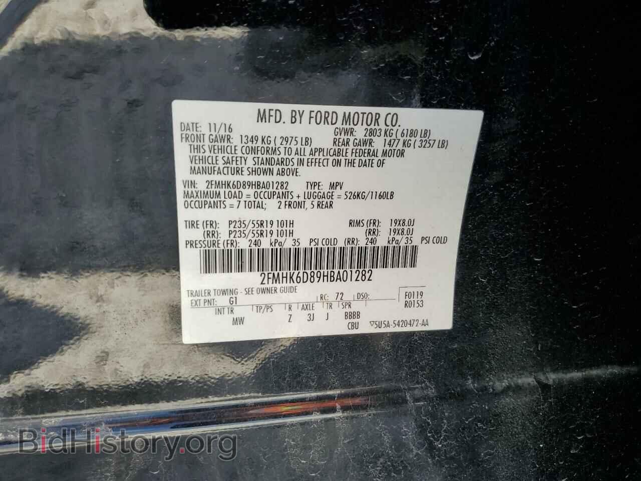 2017 FORD FLEX - VIN: 2FMHK6D89HBA01282 - Photo 12