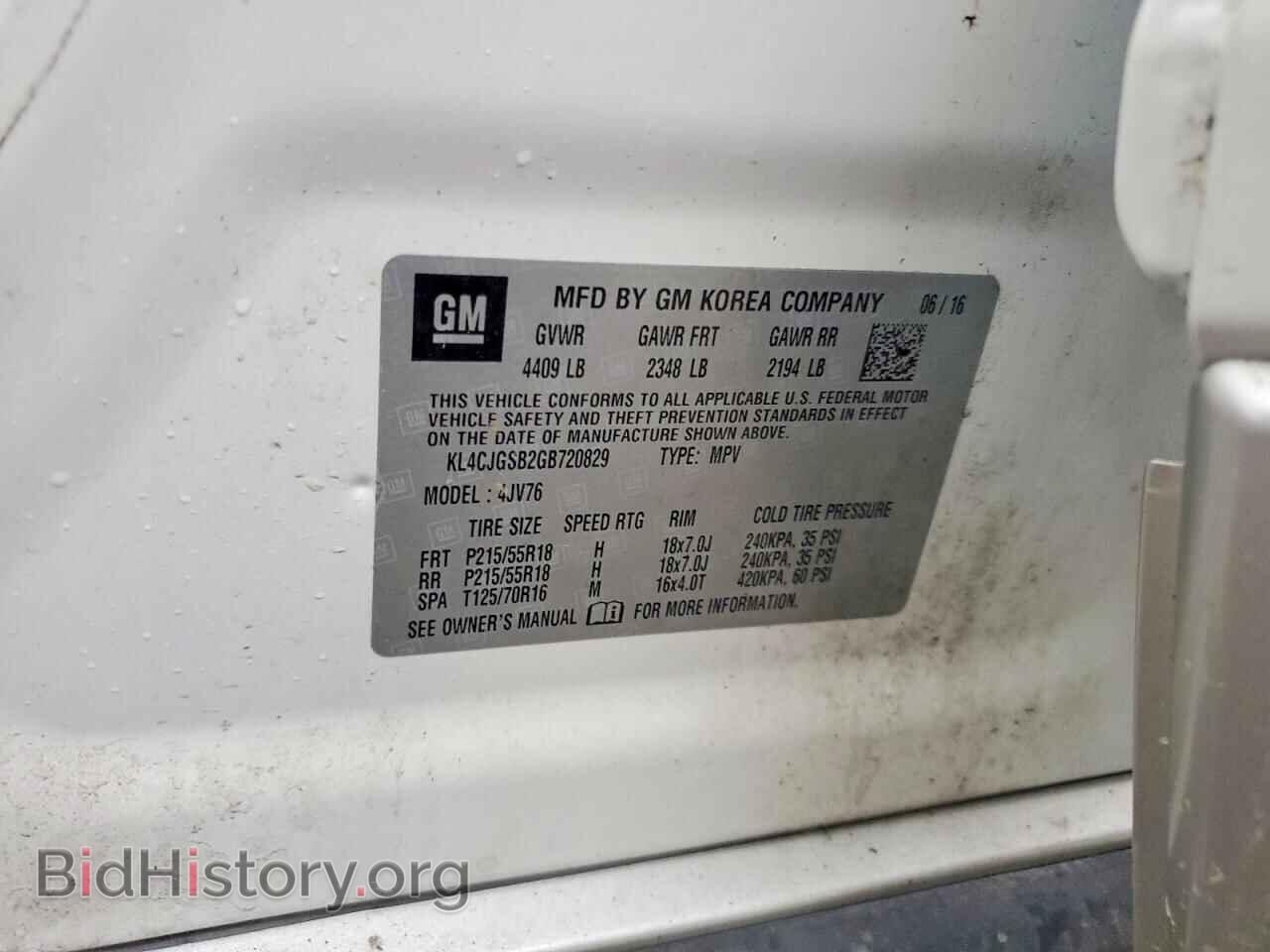 2016 BUICK ENCORE - VIN: KL4CJGSB2GB720829 - Photo 13