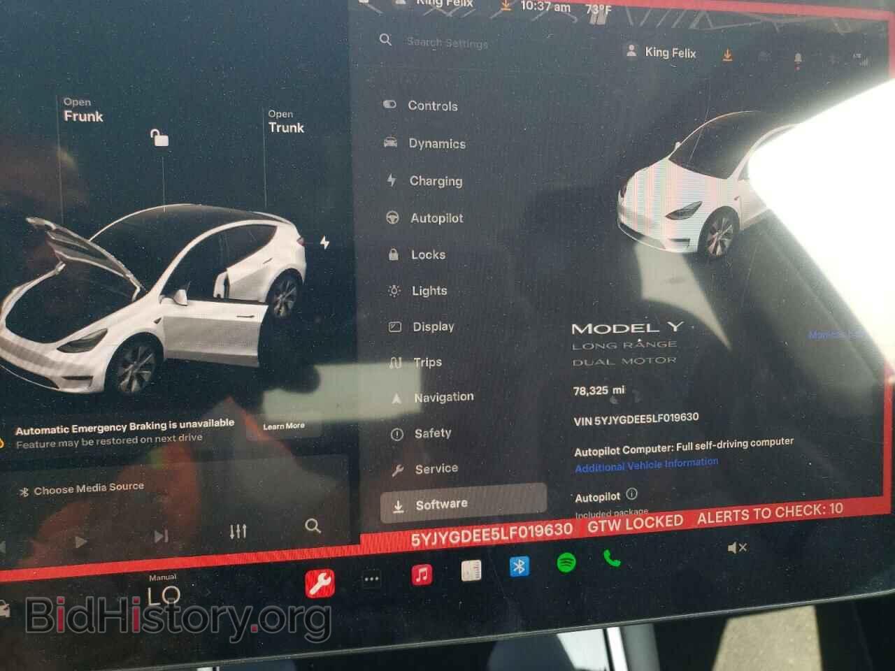 2020 TESLA MODEL Y - VIN: 5YJYGDEE5LF019630 - Фото 9