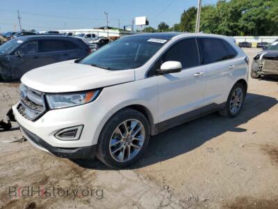 2015 Ford EDGE Titanium, белый — VIN 2FMPK3K94FBB03379, Copart