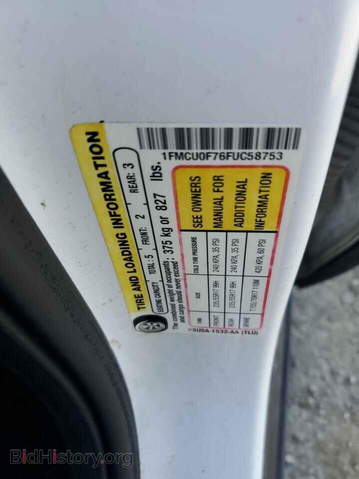 2015 FORD ESCAPE - VIN: 1FMCU0F76FUC58753 - Photo 13