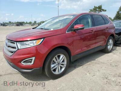 2018 Ford EDGE SEL, red — VIN 2FMPK4J93JBC50809, Copart