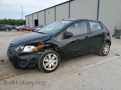 2013 Mazda 2 MAZDA2, черный — VIN JM1DE1KY8D0166865, Copart
