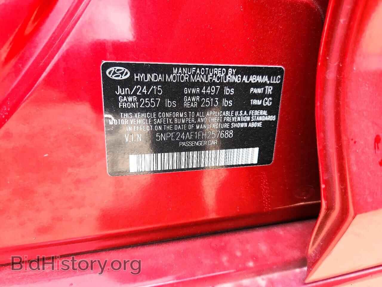 2015 HYUNDAI SONATA - VIN: 5NPE24AF1FH257688 - Photo 12