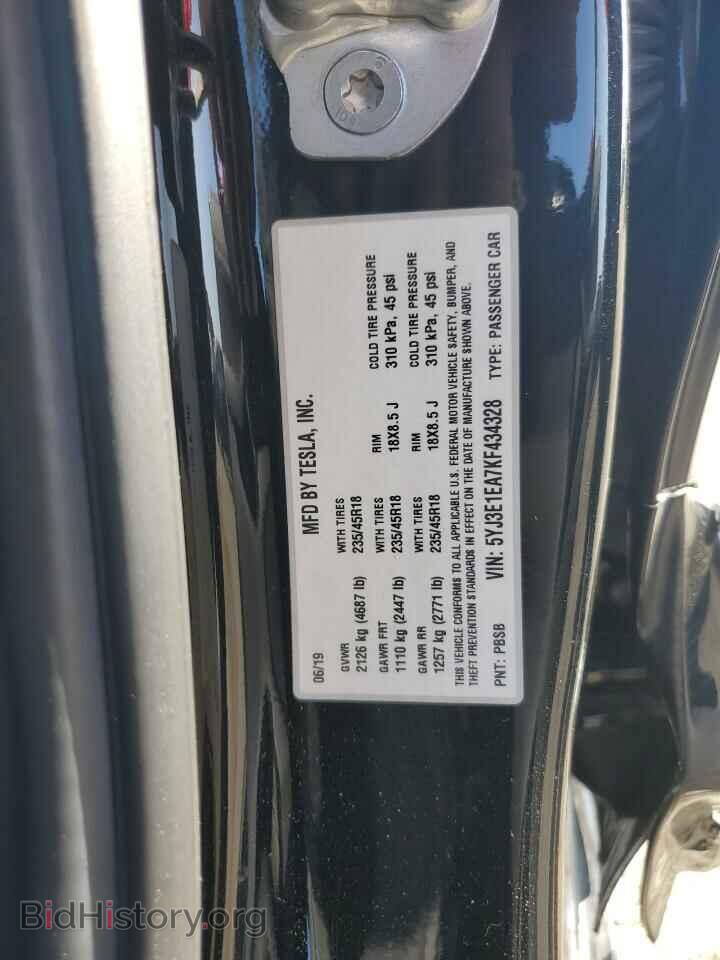 2019 TESLA MODEL 3 - VIN: 5YJ3E1EA7KF434328 - Фото 12