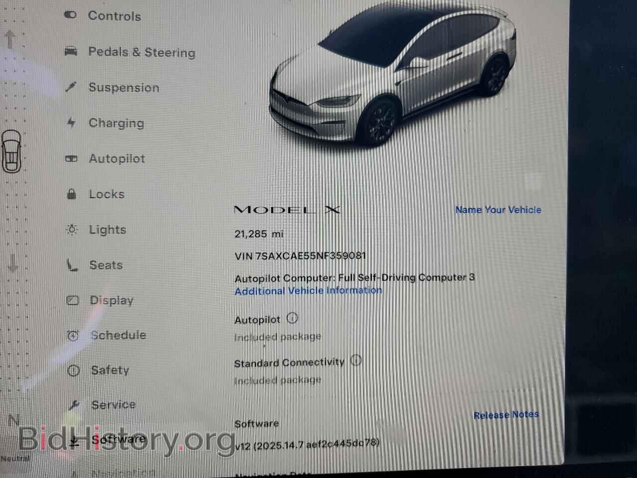 2022 TESLA MODEL X - VIN: 7SAXCAE55NF359081 - Фото 9