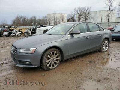 2013 Audi A4 A4 Premium, gray — VIN WAUFFAFLXDN042102, Copart