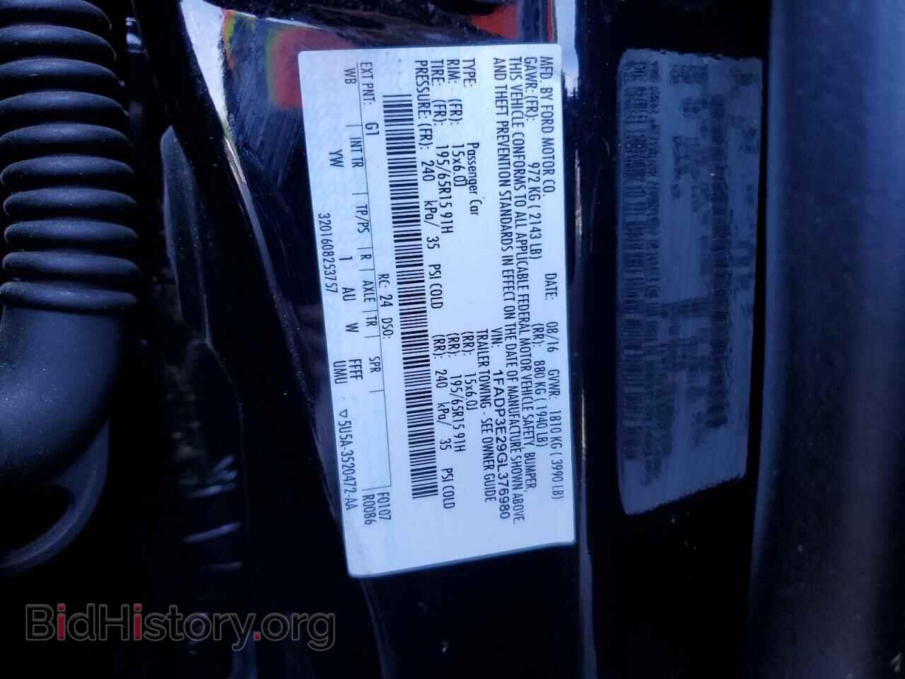 2016 FORD FOCUS - VIN: 1FADP3E29GL376980 - Photo 12