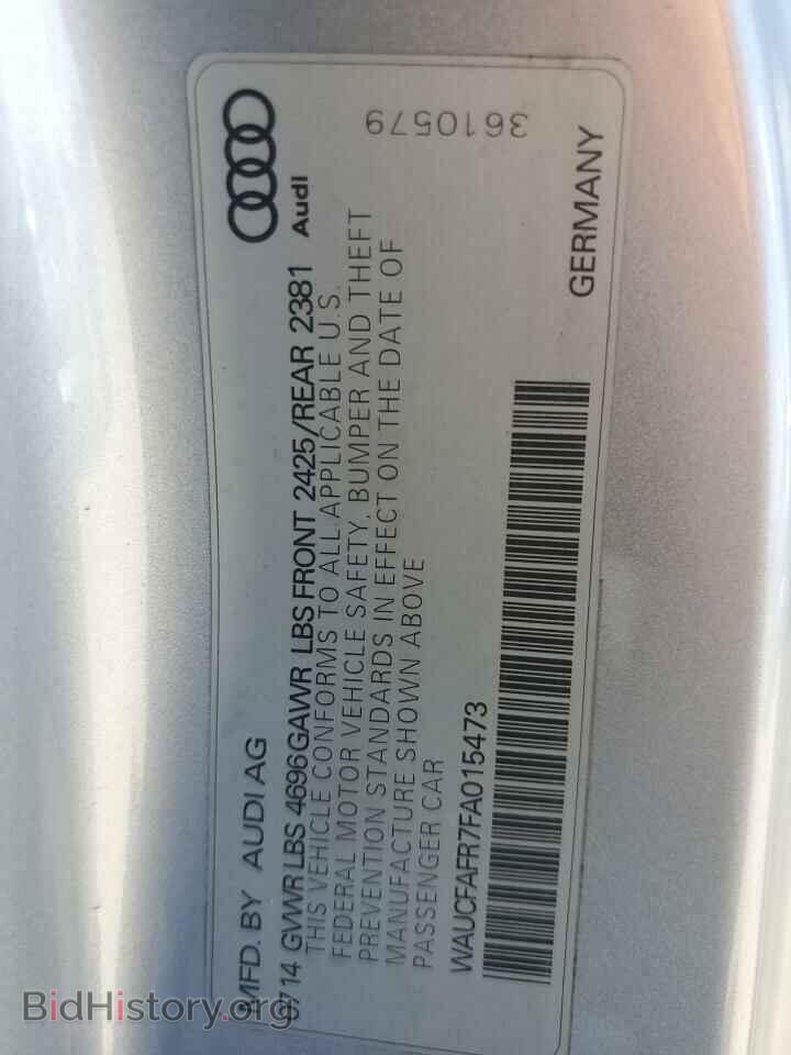 2015 AUDI A5 - VIN: WAUCFAFR7FA015473 - Photo 12