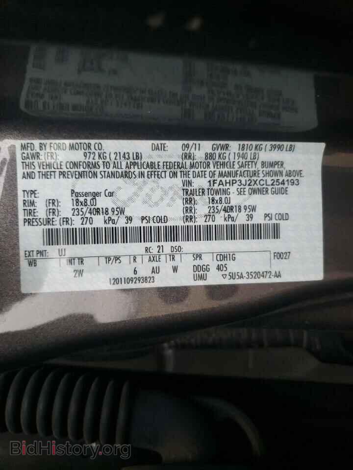 2012 FORD FOCUS - VIN: 1FAHP3J2XCL254193 - Фото 10