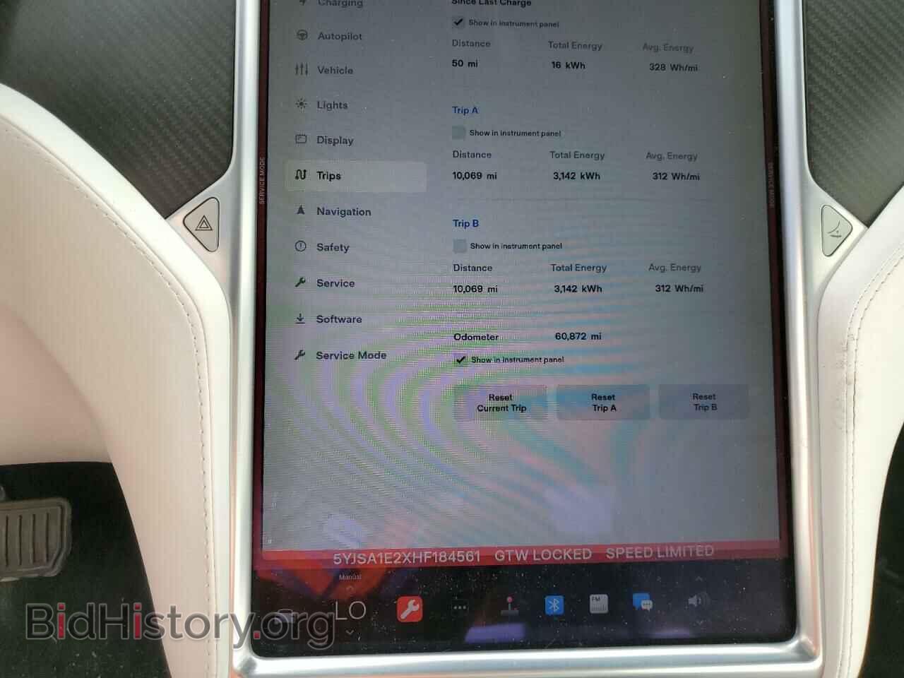 2017 TESLA MODEL S - VIN: 5YJSA1E2XHF184561 - Photo 9