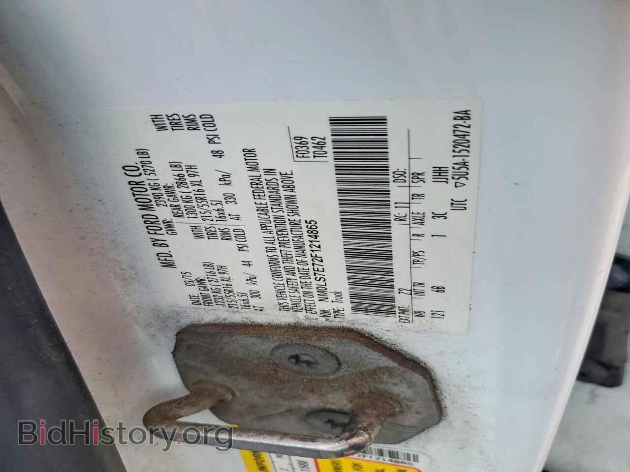 2015 FORD TRANSIT - VIN: NM0LS7E72F1214865 - Photo 13