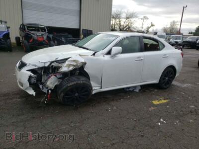 2008 Lexus IS IS 250, white — VIN JTHCK262582022425, Copart
