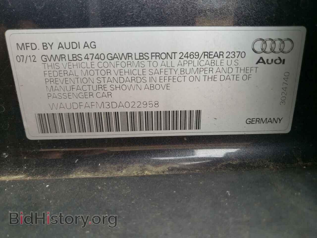 2013 AUDI A3 - VIN: WAUDFAFM3DA022958 - Фото 10